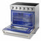 Thor Kitchen 5-Piece Appliance Package - 36-Inch Electric Range, Refrigerator with Water Dispenser, Under Cabinet Hood, Dishwasher, & Wine Cooler in Stainless Steel Appliance Package Thor Kitchen 