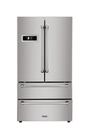 Thor Kitchen 5-Piece Pro Appliance Package - 30" Dual Fuel Range, French Door Refrigerator, Under Cabinet Hood, Dishwasher, and Wine Cooler in Stainless Steel Appliance Package Thor Kitchen 