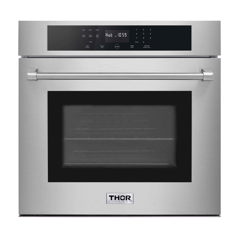 Thor Kitchen 5-Piece Pro Appliance Package - 36" Rangetop, Wall Oven, Wall Mount Hood, Dishwasher & Refrigerator in Stainless Steel Appliance Package Thor Kitchen 