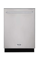 Thor Kitchen 5-Piece Pro Appliance Package - 36" Rangetop, Wall Oven, Wall Mount Hood, Dishwasher & Refrigerator in Stainless Steel Appliance Package Thor Kitchen 