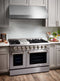 Thor Kitchen 5-Piece Pro Appliance Package - 48" Dual Fuel Range, French Door Refrigerator, Dishwasher, Under Cabinet Hood, and Microwave Drawer in Stainless Steel Appliance Package Thor Kitchen 