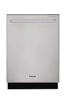 Thor Kitchen 5-Piece Pro Appliance Package - 48" Rangetop, Wall Oven, Wall Mount Hood, Dishwasher & Refrigerator in Stainless Steel Appliance Package Thor Kitchen 