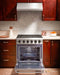 Thor Kitchen 6-Piece Appliance Package - 30" Gas Range, French Door Refrigerator, Wall Mount Hood, Dishwasher, Microwave Drawer, and Wine Cooler in Stainless Steel Appliance Package Thor Kitchen 