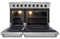 Thor Kitchen 6-Piece Appliance Package - 48" Gas Range, French Door Refrigerator, Under-cabinet Hood, Dishwasher, Microwave Drawer, and Wine Cooler in Stainless Steel Appliance Package Thor Kitchen 