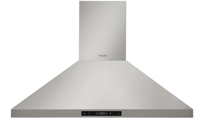 Thor Kitchen 6-Piece Pro Appliance Package - 36" Rangetop, Wall Oven, Wall Mount Hood, Refrigerator with Water Dispenser, Dishwasher, & Microwave in Stainless Steel Appliance Package Thor Kitchen 