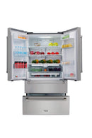 Thor Kitchen French Door Refrigerator in Stainless Steel - Counter Depth - 20.85 cu. ft. (HRF3601F)